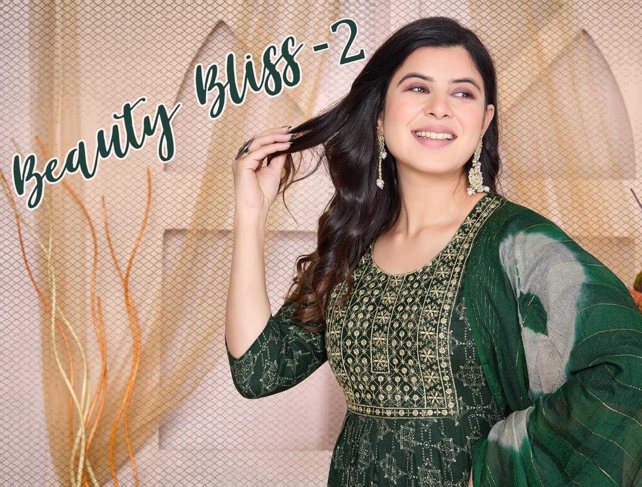 JLF BEAUTY BLISS-2 Heavy Rayon Foil Print READYMADE SUIT CATALOG WHOLESALER BEST RATE