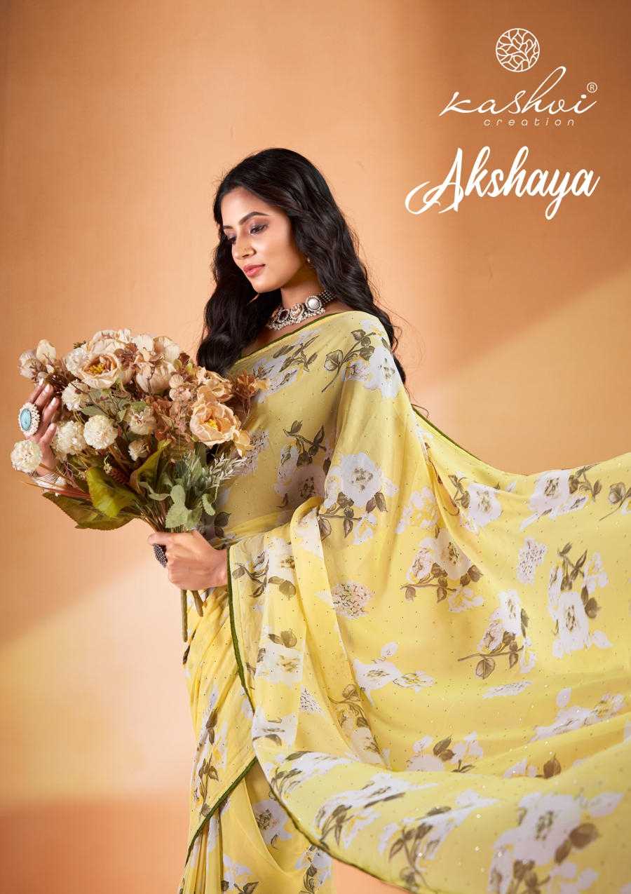 kashvi creation akshaya beautiful weightess saree supplier