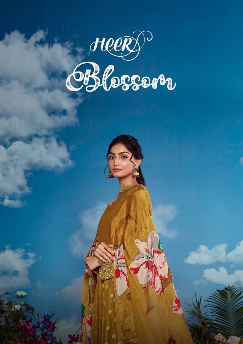 kimora heer blossom beautiful muslin embroidery dress material