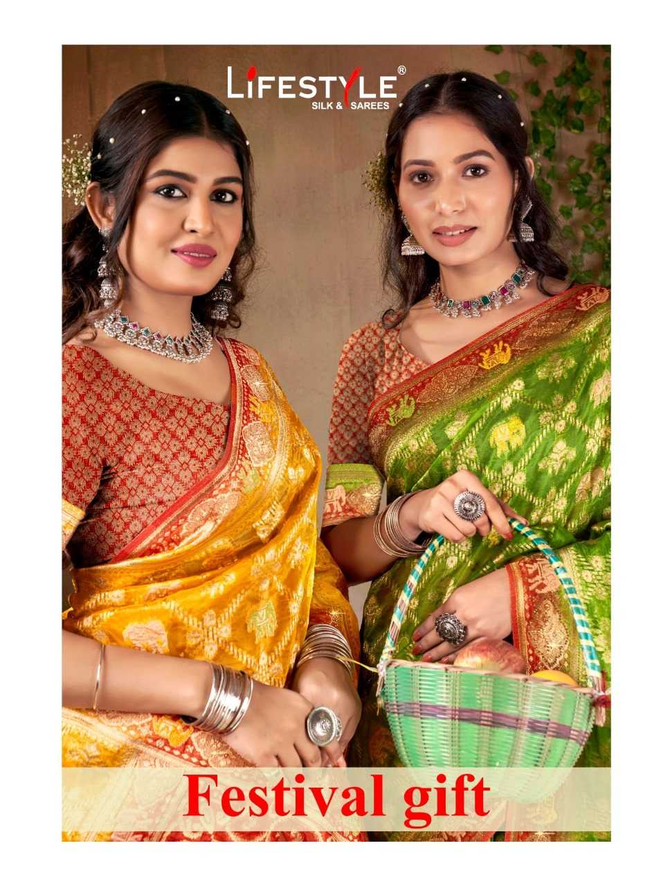 lifestyle festival gift traditional occasion wear sarees 