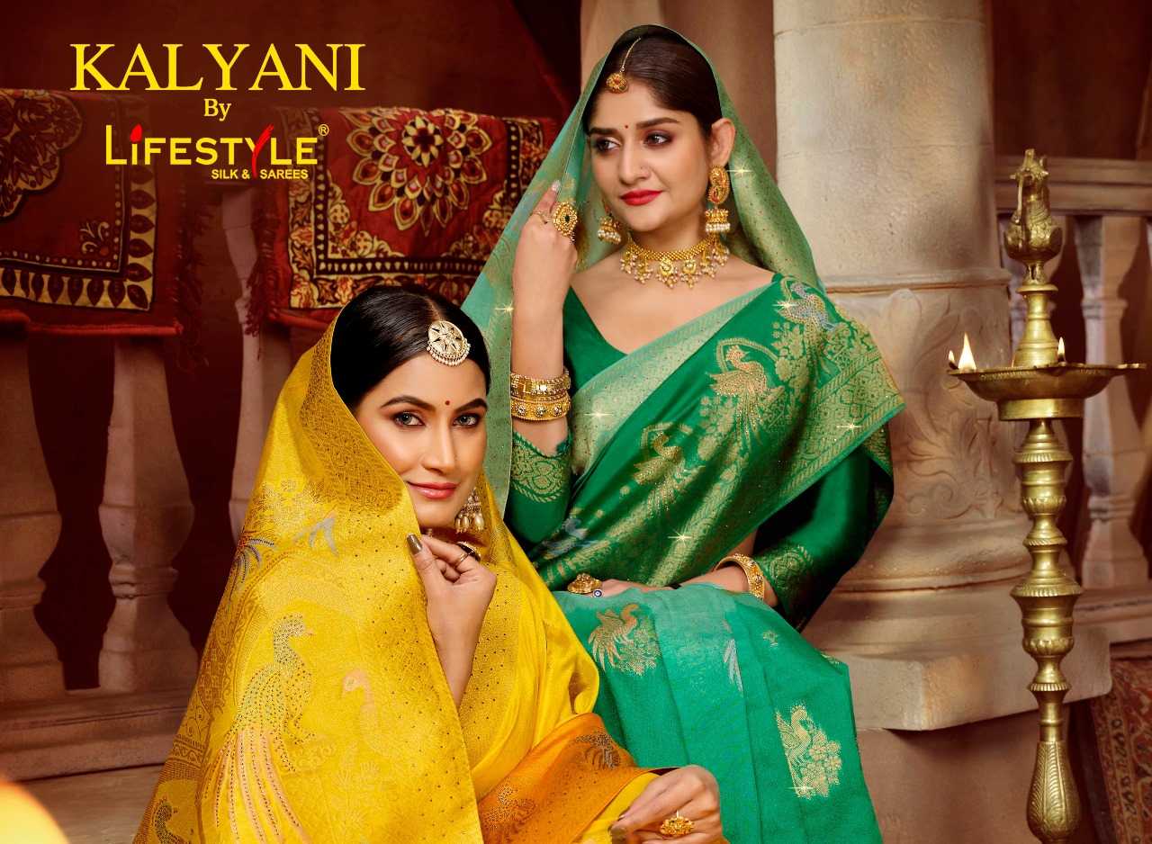 lifestyle kalyani 24761-24764 beautiful function wear sarees