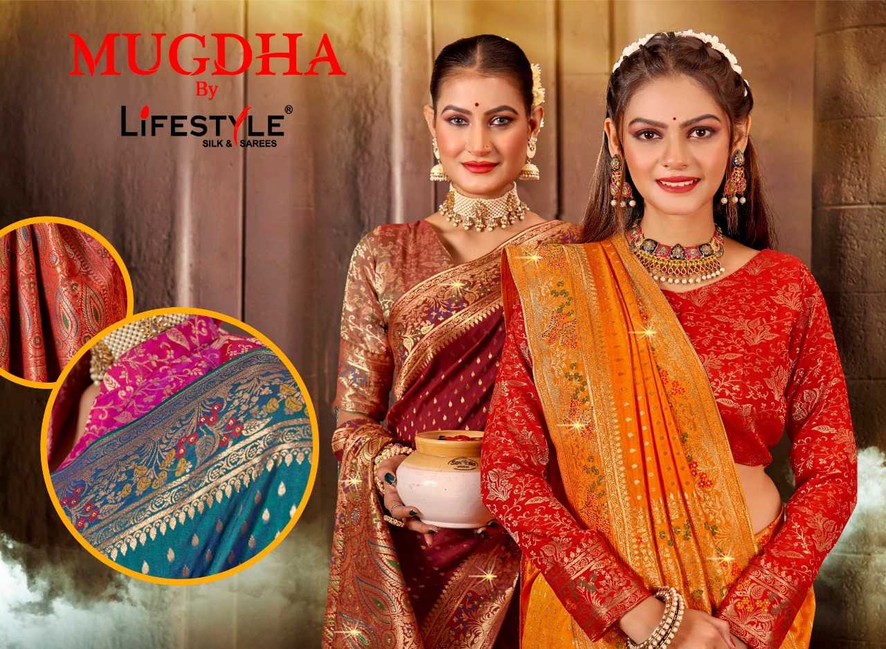 lifestyle mugdha 23621-23624 occasion wear beautiful sarees