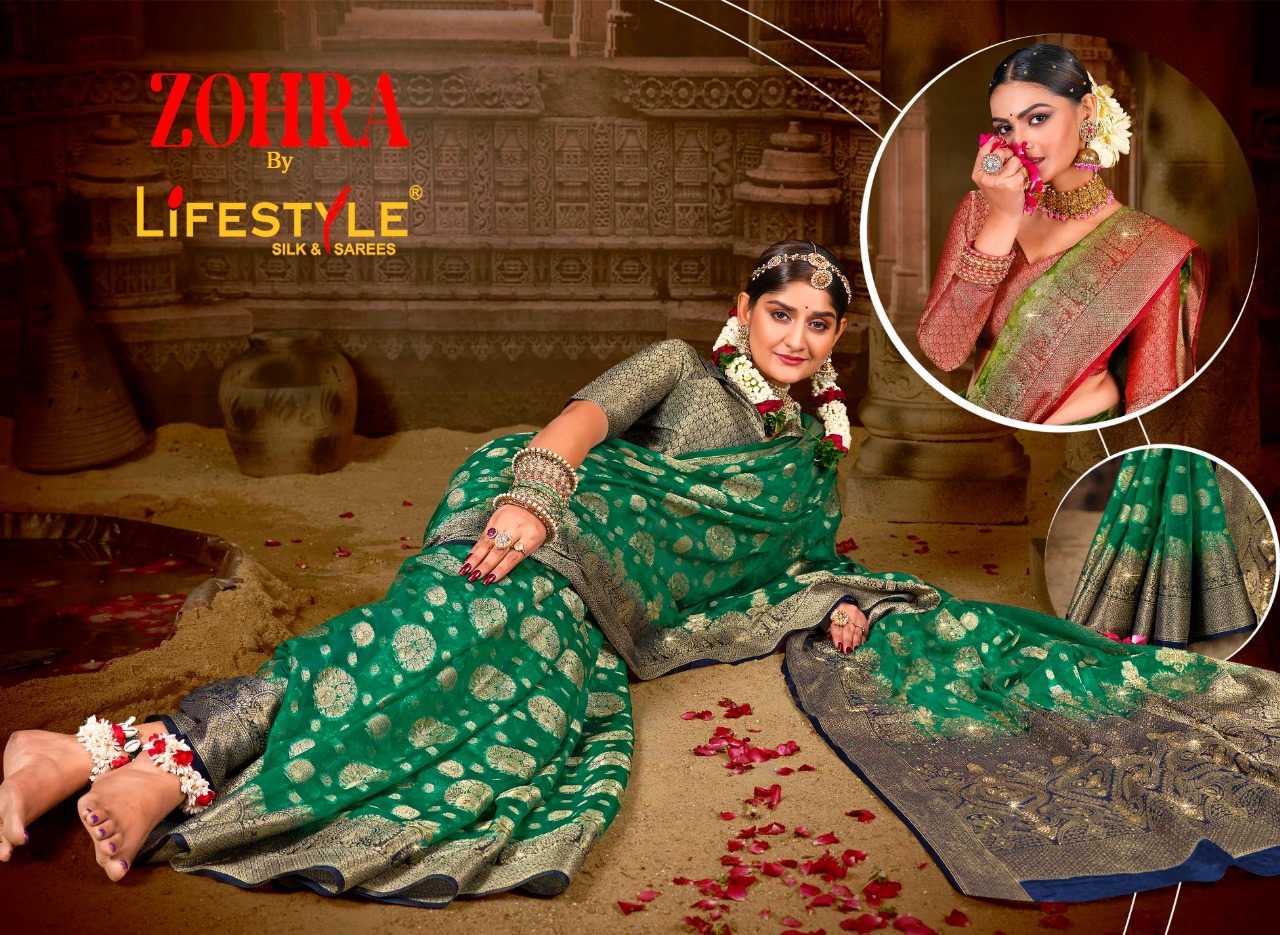 lifestyle zohra 24311-24314 occasion wear fancy sarees supplier