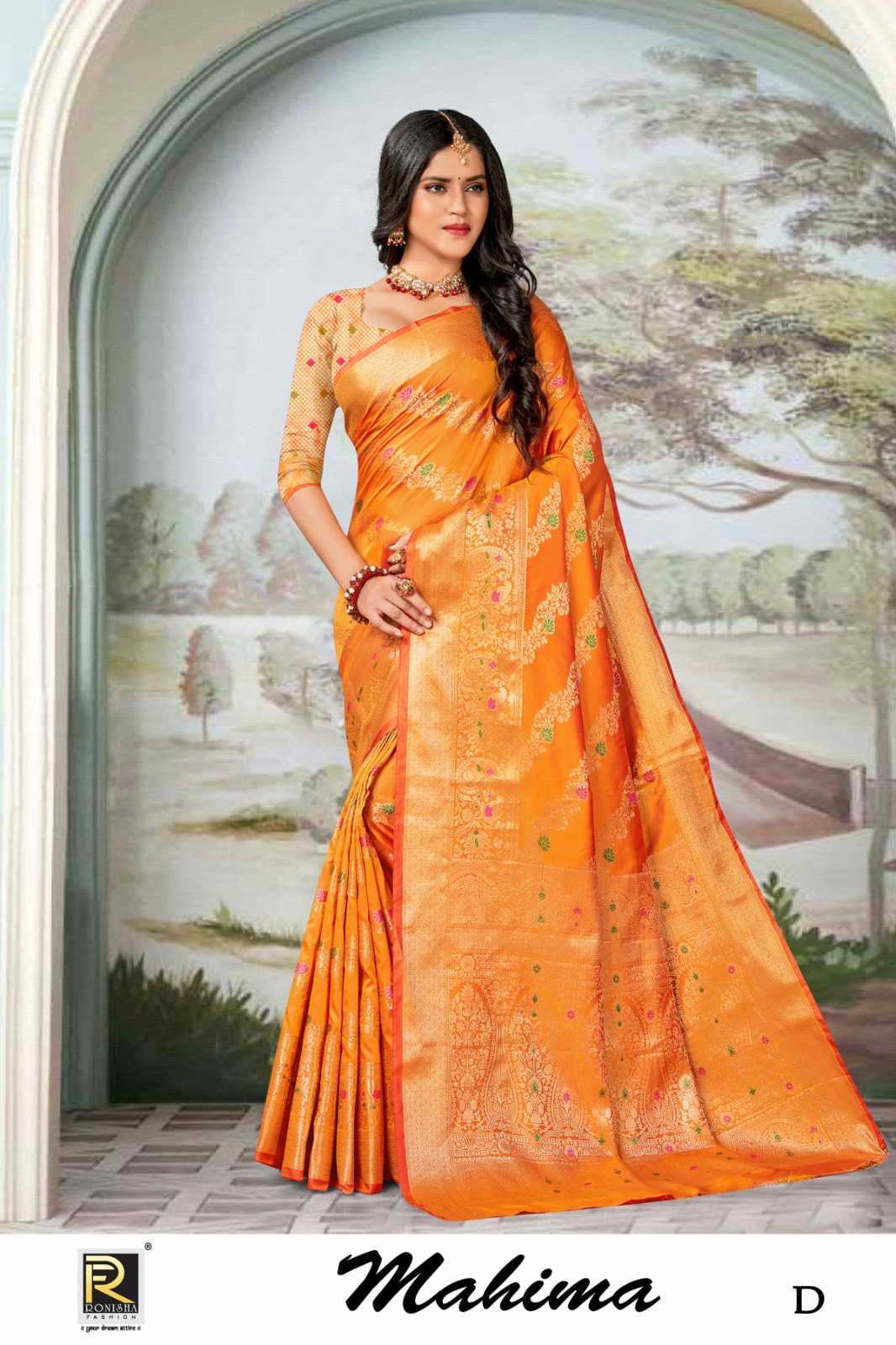 MAHIMA  BY RANJNA SAREE BANARASI SILK PREMIUM FABRICS SUPER HIT COLLECTION SAREES