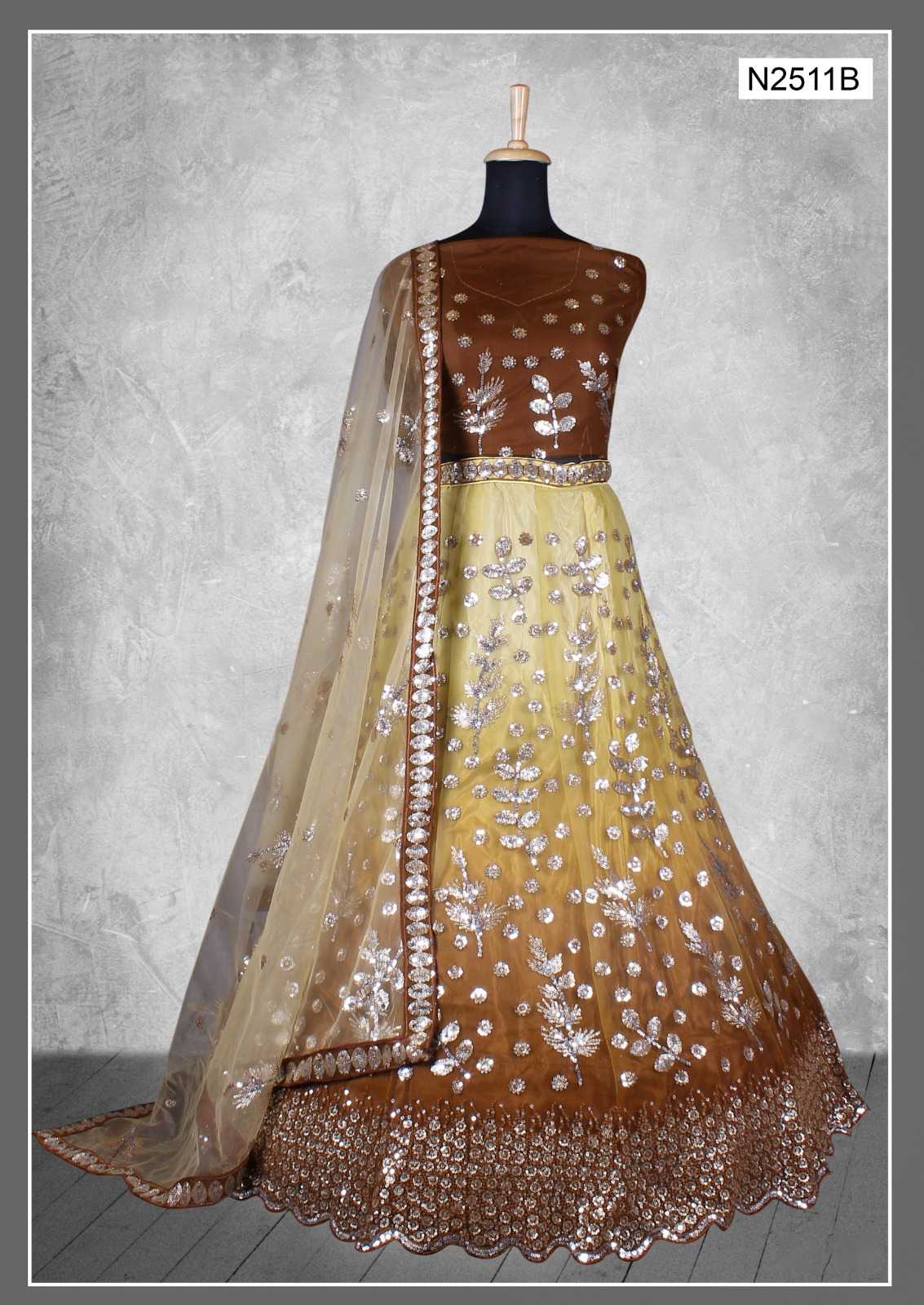 mahotsav nimaya kangan party wear semi stitch lehenga choli dupatta 