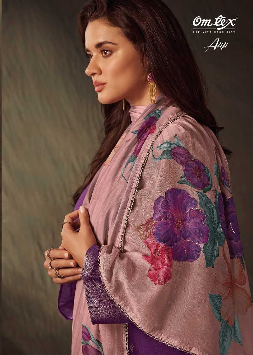 omtex alifi adorable digital print with handwork dress material