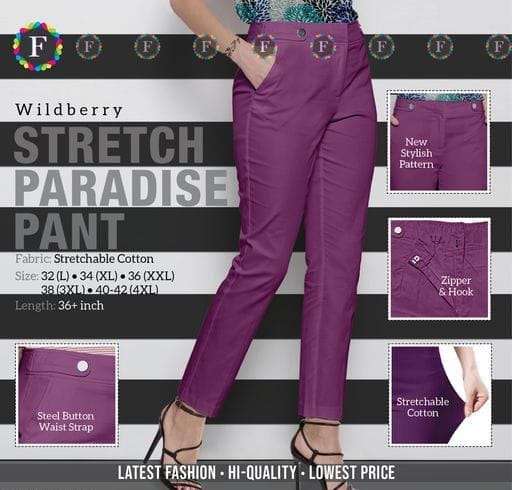 paradise pant stretchable cotton western bottom wear collection 