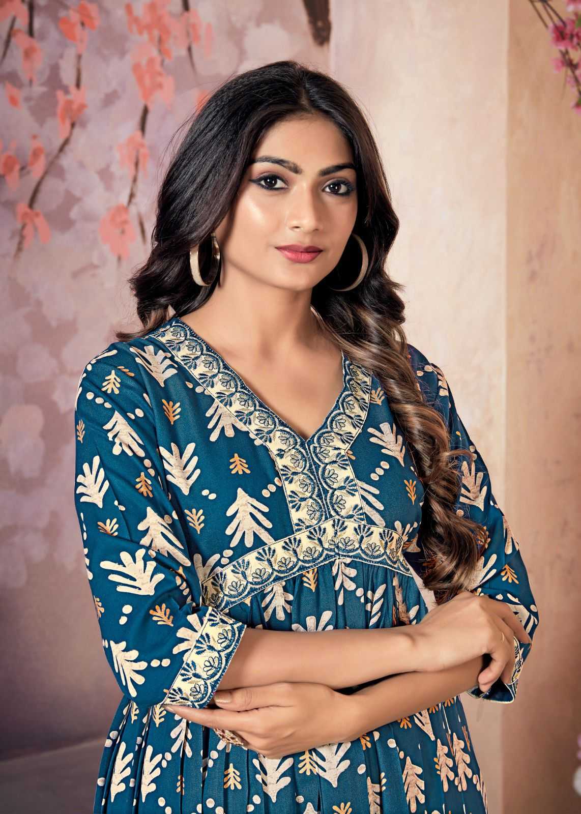 pr aaliyaa stitched rayon embroidery sequence work alia cut kurti 