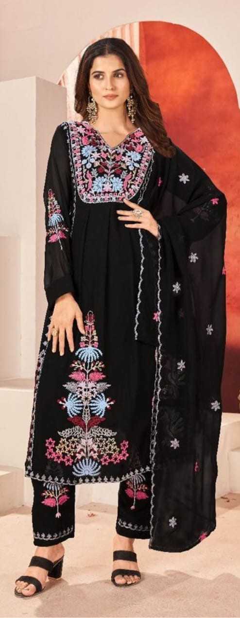 pr alia readymade pakistani designer kurti plazzo dupatta set 