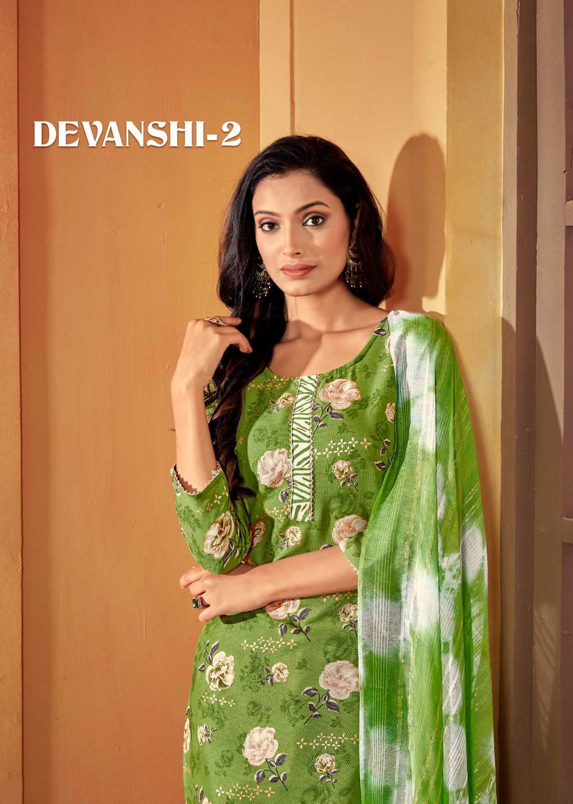 pr devanshi vol 2 fancy cotton readymade ladies suit