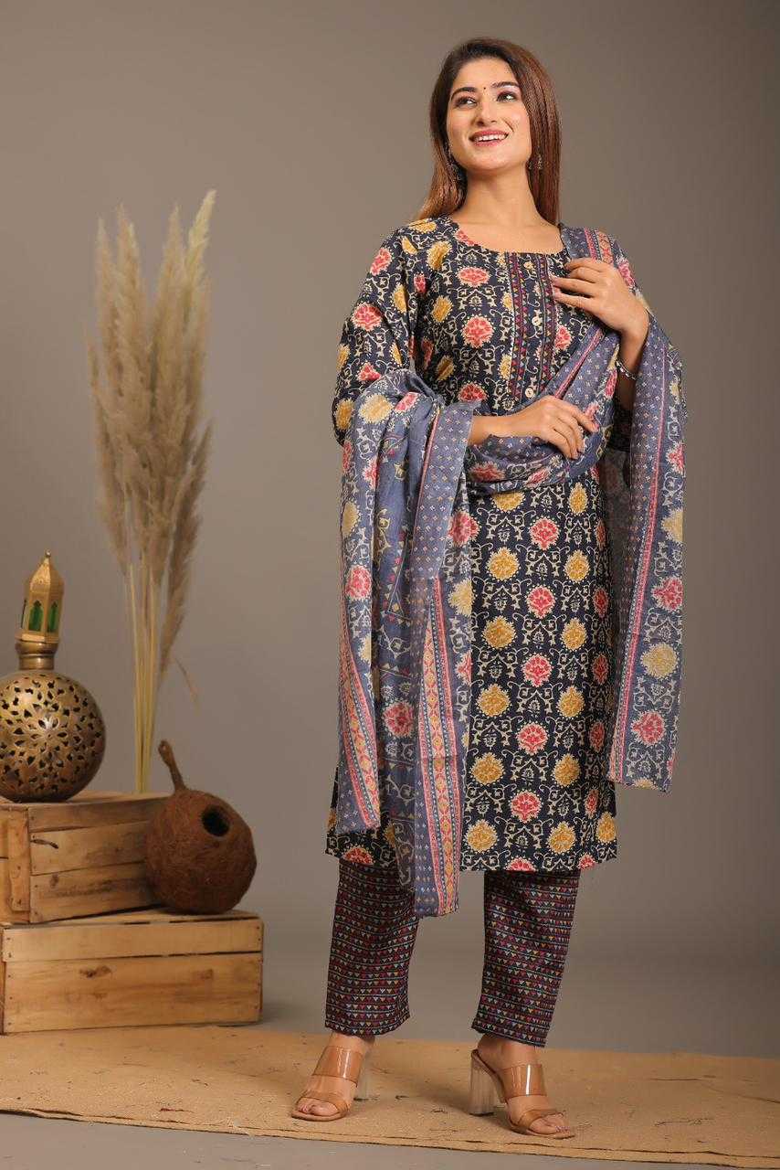 pr heritage slub 3 pc part 2 fullstitch casual wear salwar kameez combo set