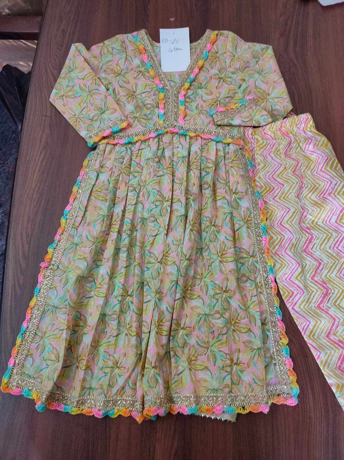 pr vd vol 26 readymade amazing kurti pant combo set kids wear 