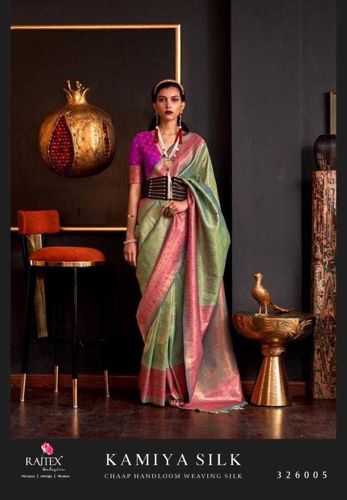 rajtex kamiya silk 326000 series handloom weaving silk designer sarees