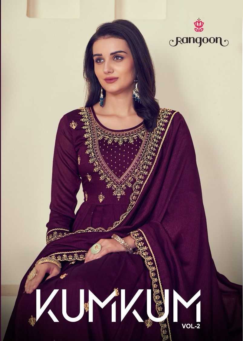 rangoon kum kum vol 2 readymade designer elegant ladie suit