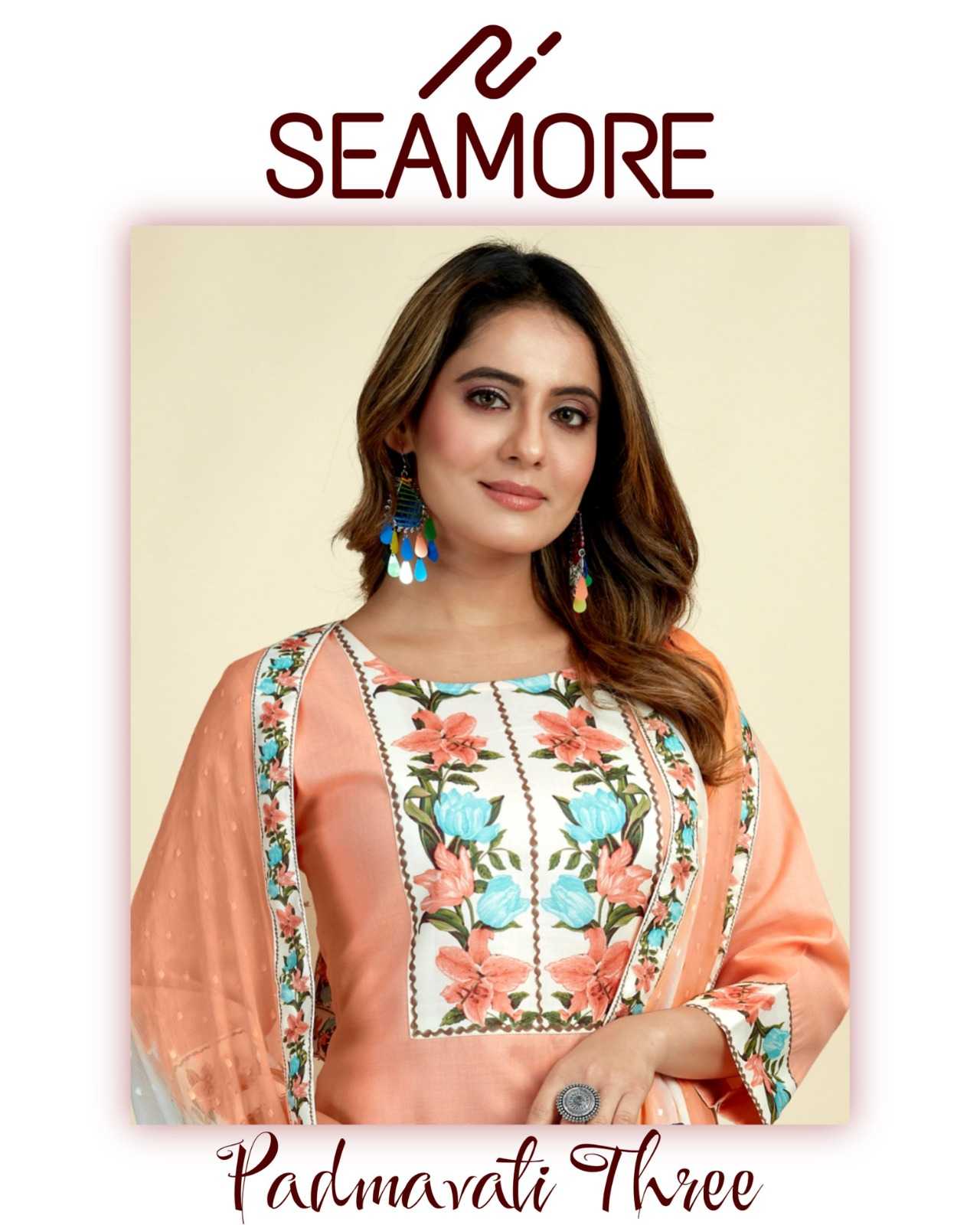 seamore padmavati vol 3 readymade cotton ladies suit