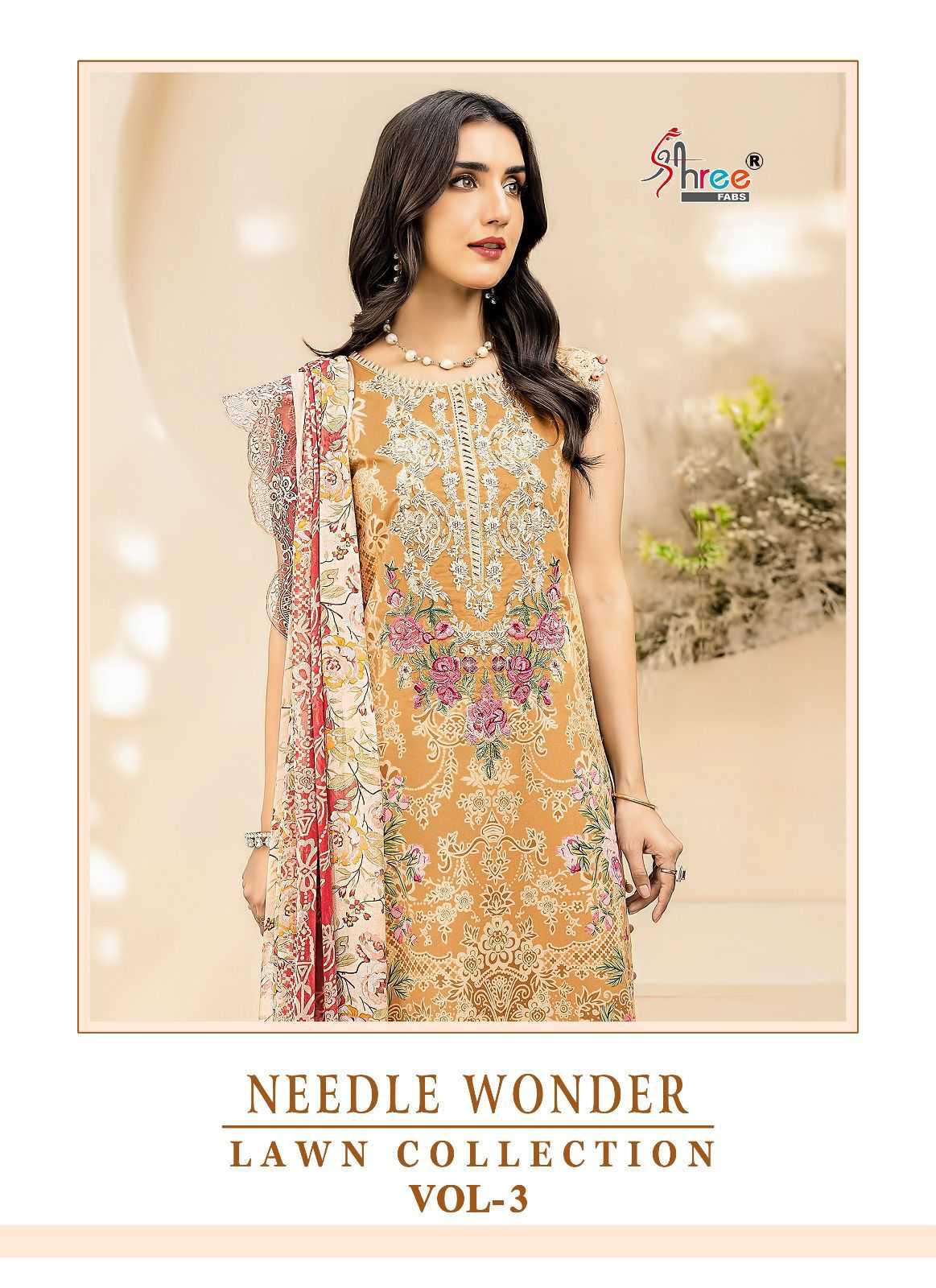 shree fab needle wonder vol 3 pakistani printed unstitch salwar kameez