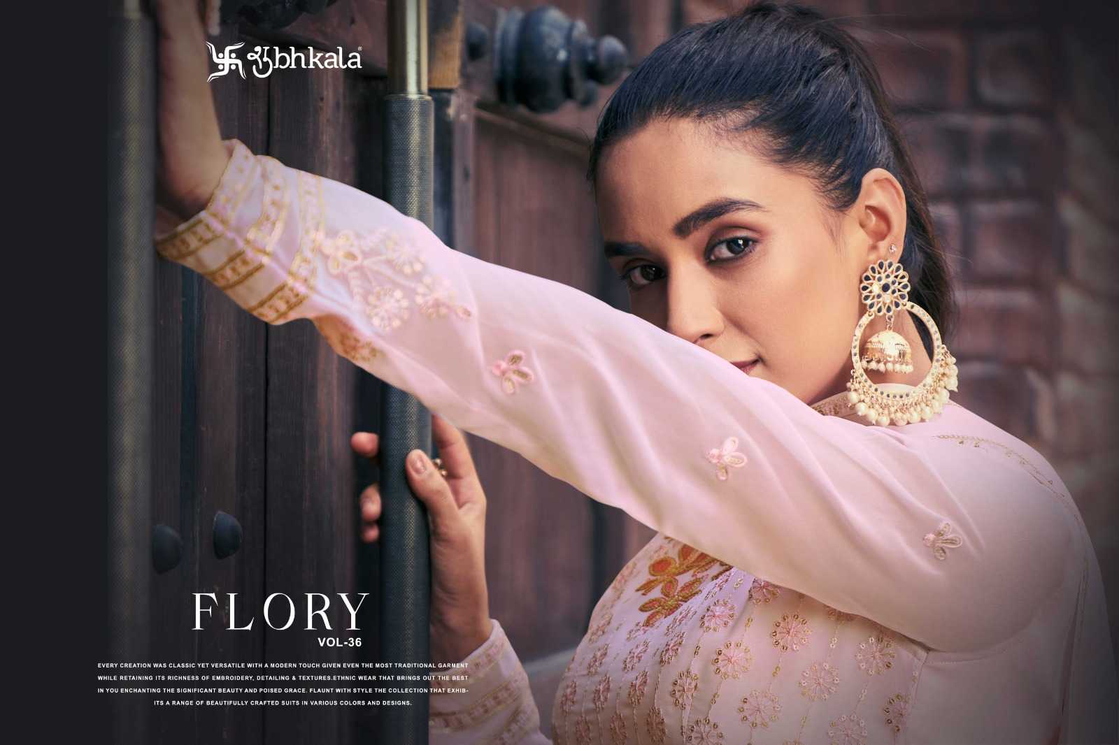 shubh vastra flory vol 36 designer occasion wear fullstitch work plazzo kurti dupatta