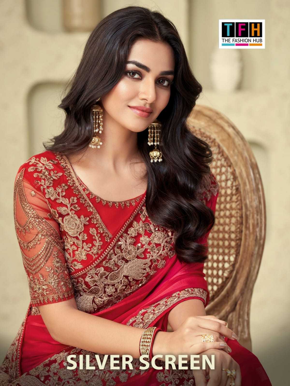 tfh silver screen 18th hits occasion wear beautiful designer saress collection