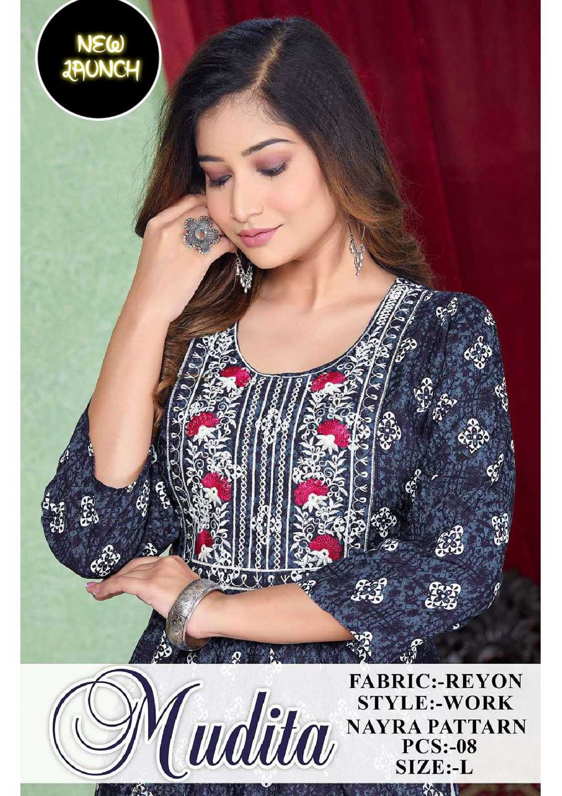 trendy Mudita Rayon PRINT NAYRA KURTI CATALOG 