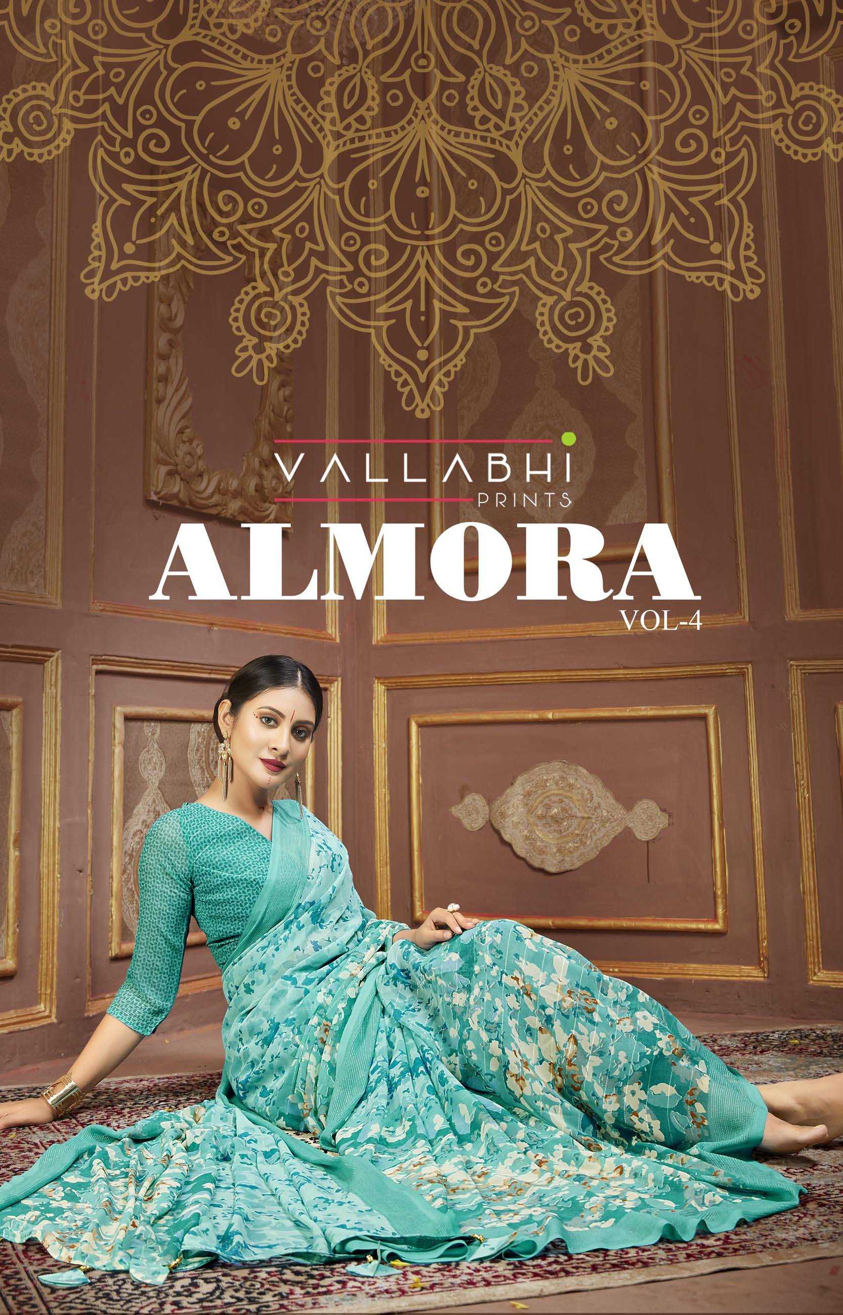 vallabhi prints almora vol 4 amazing collection georgette sarees