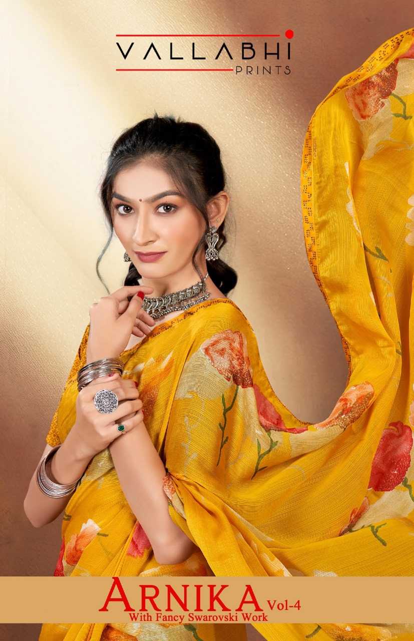 vallabhi prints arnika vol 4 25741-25746 chiffon beautiful sarees