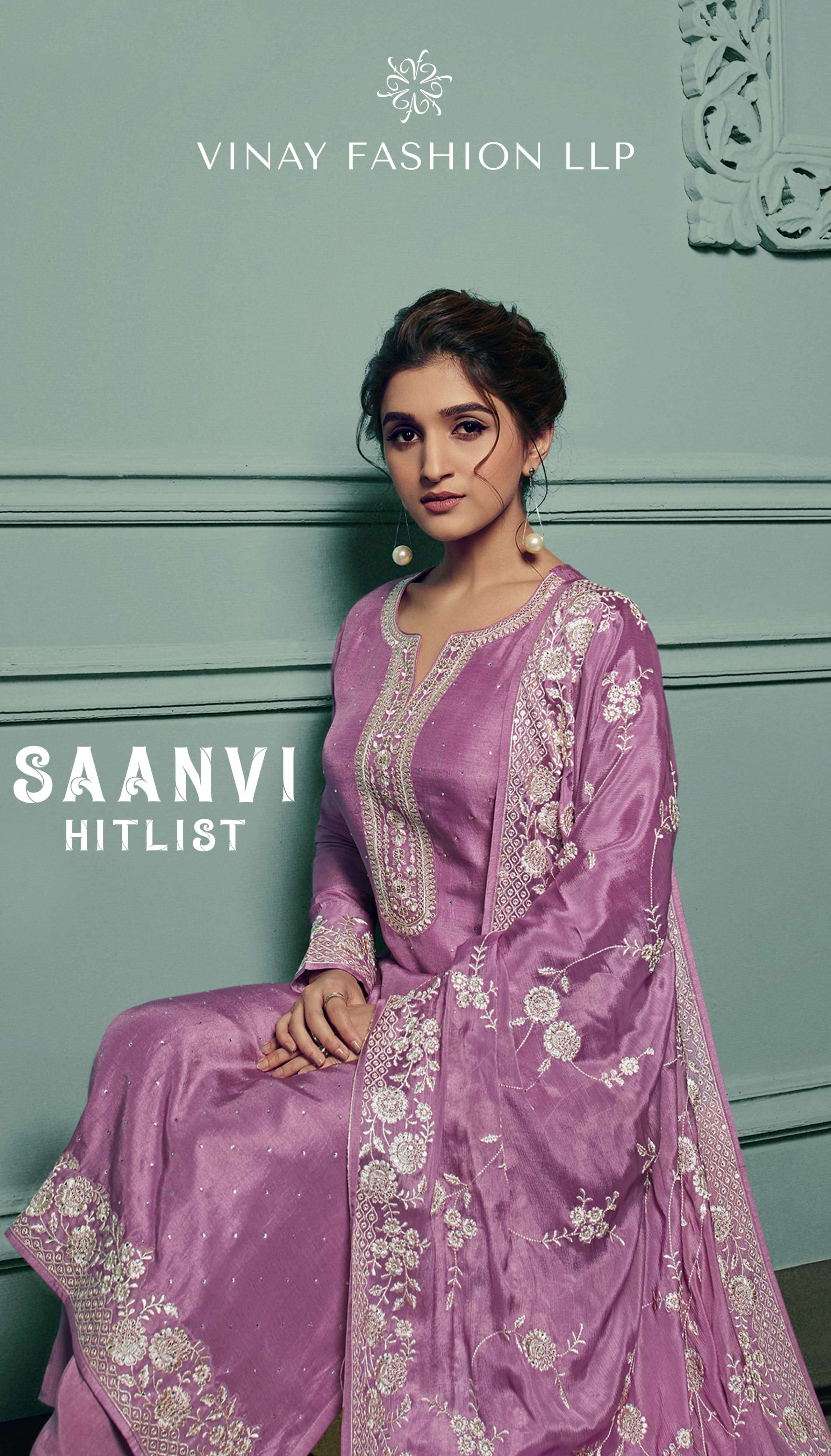 vinay kaseesh saanvi hitlist 2 designer work festive wear dress materials