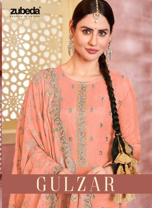 zubeda gulzar elegant heavy design organza dress material