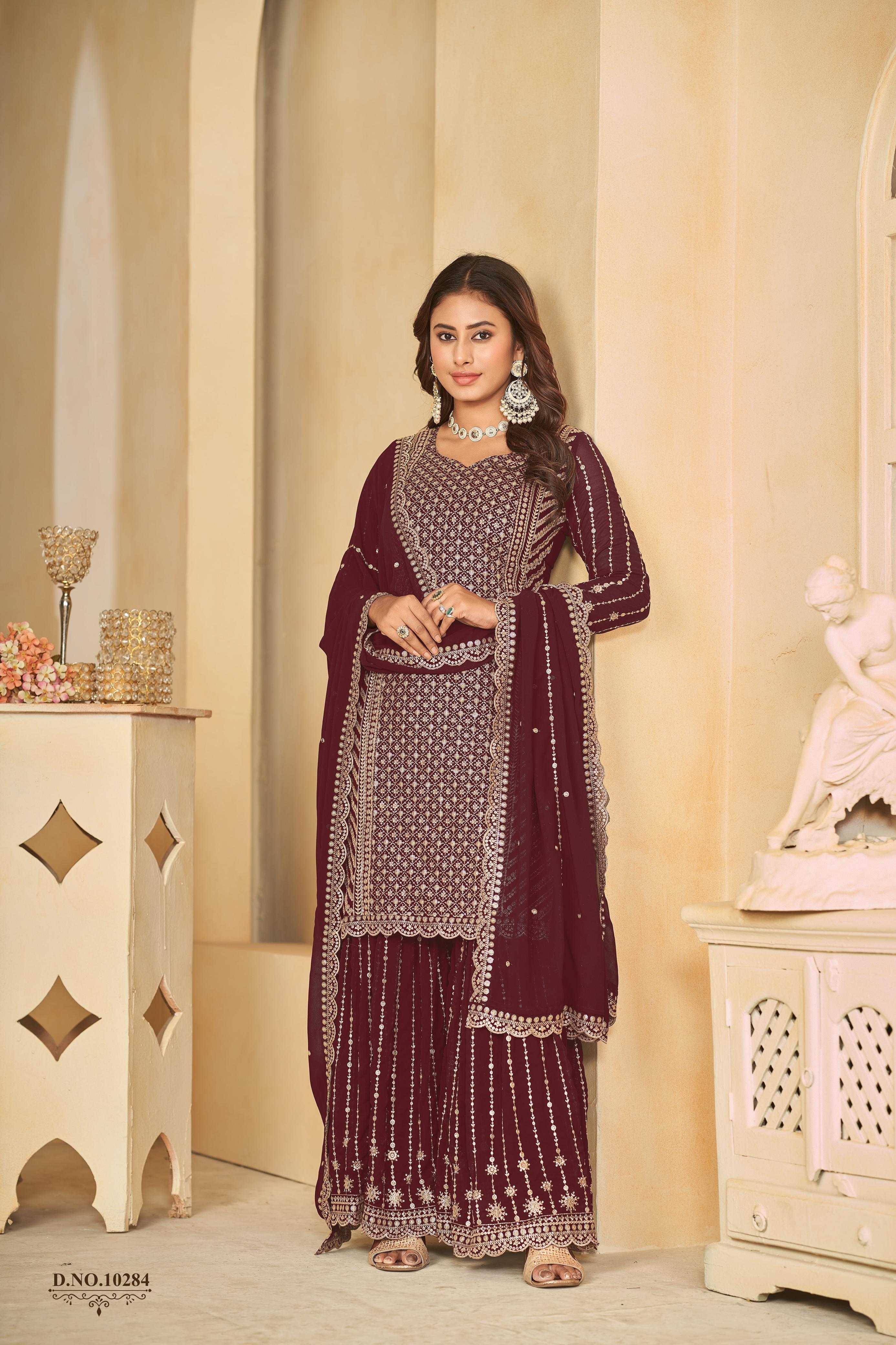 anjubaa vol 28 wedding wear semistitch salwar kameez