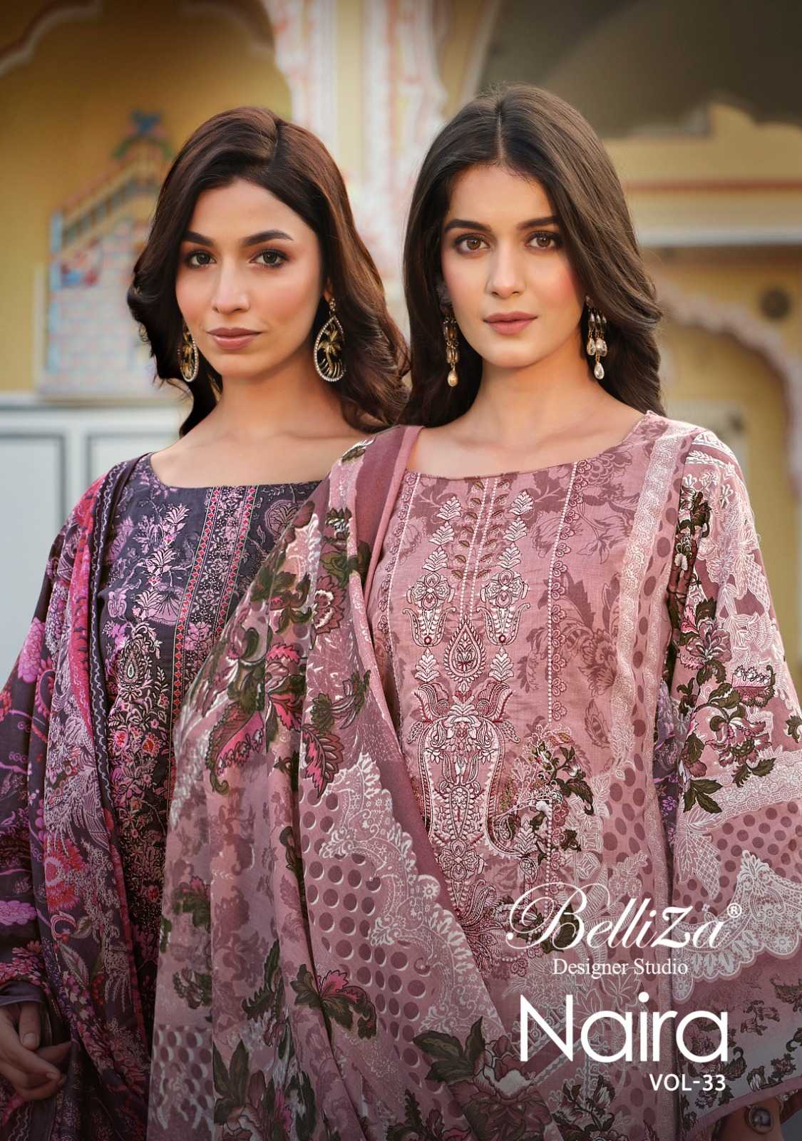 belliza designer naira vol 33 cotton comfy digital print unstitch suit