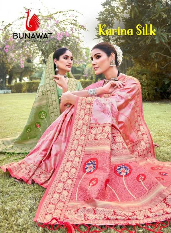 bunawat karina silk heavy silk saris wholesaler