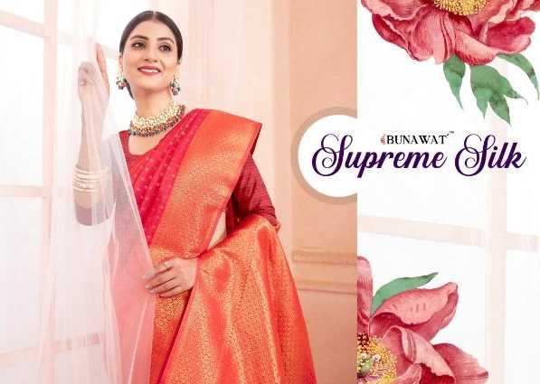 bunawat supreme silk designer saris wholesaler