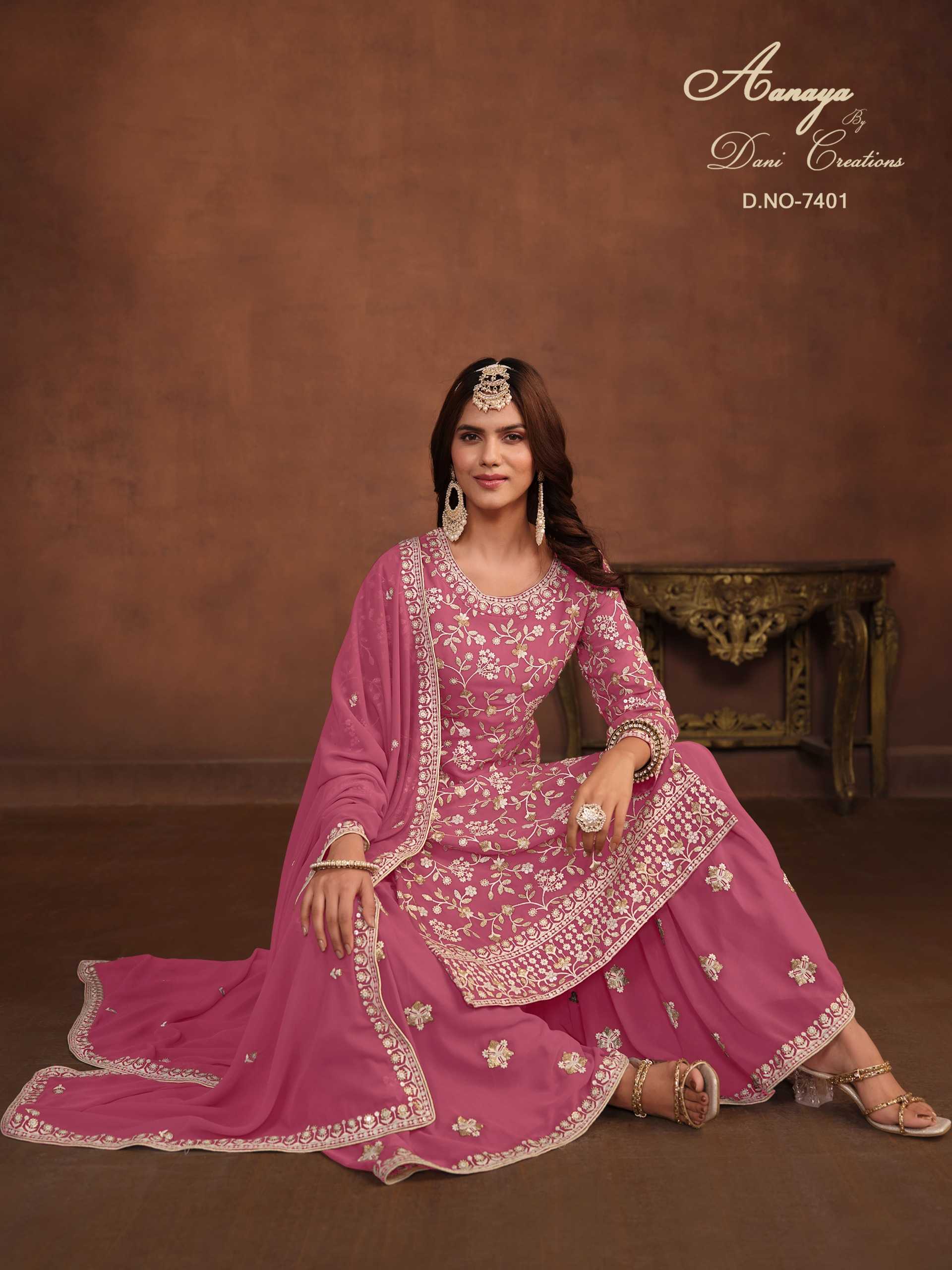 dani creation aanaya vol 174 designer festive wear unstitch pakisani salwar kameez