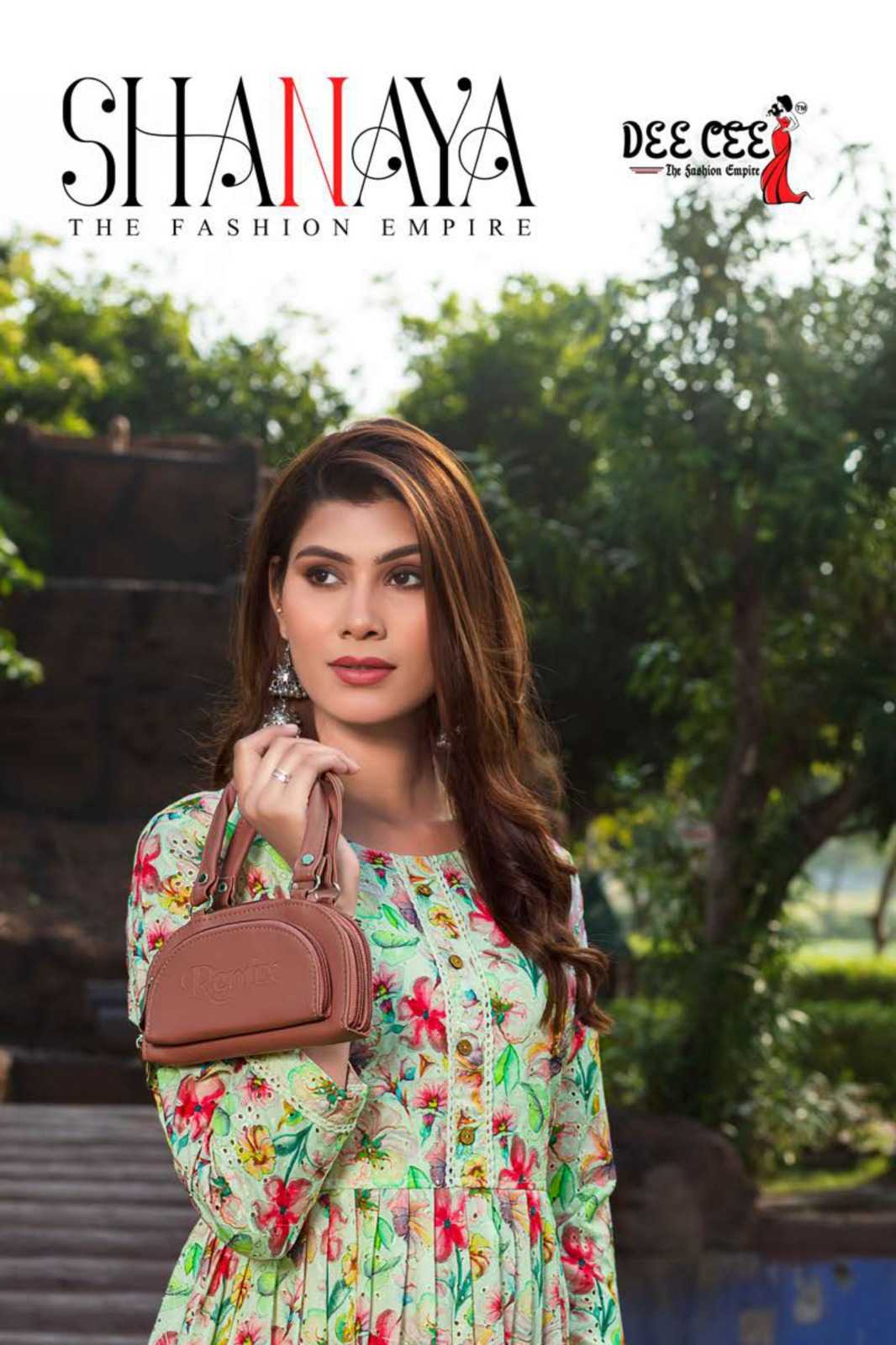 dee cee shanaya elegant flair long kurti collection