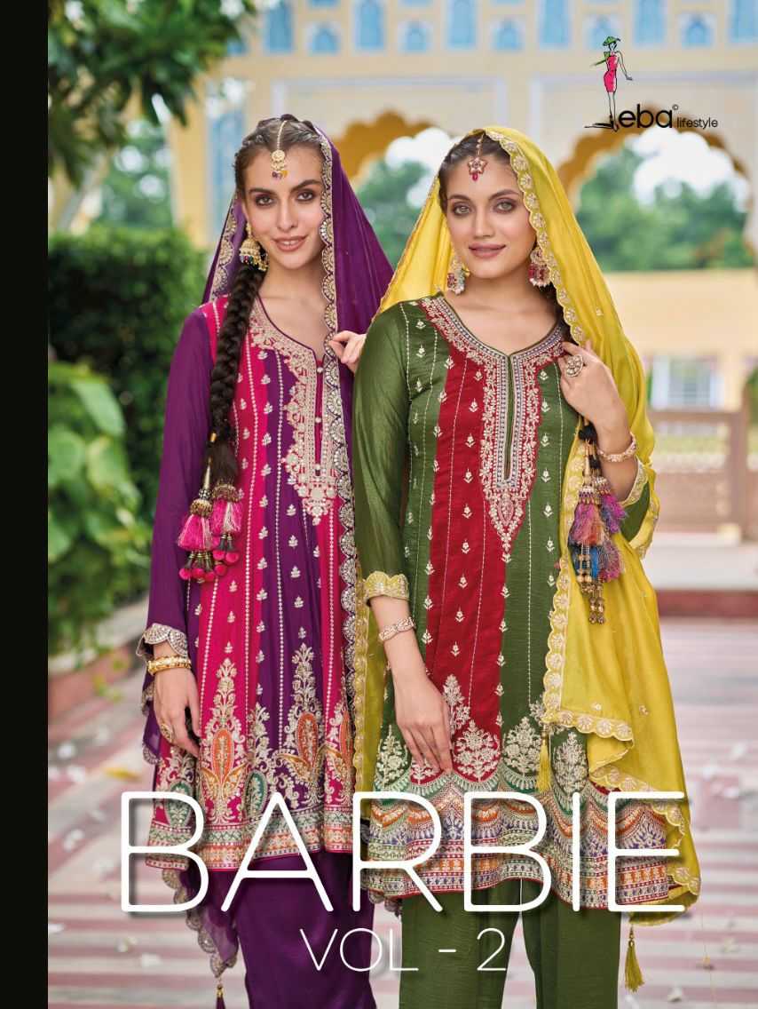 eba lifestyle barbie vol 2 exclusive designer embroidery work elegant salwar kameez