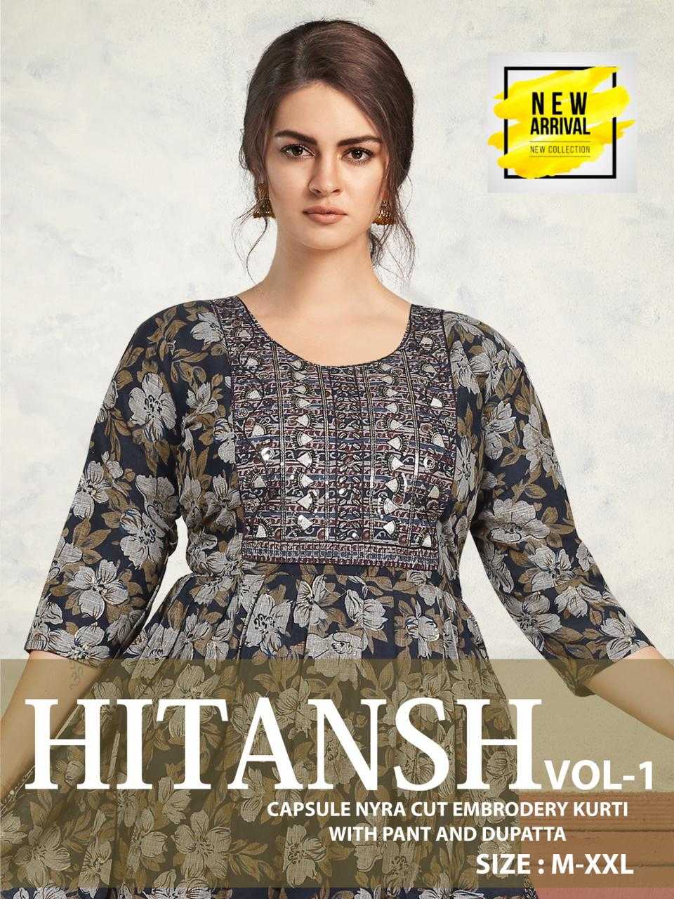FASHION TALK HITANSH VOL.1 CAPSULE READYMADE SUIT CATALOG WHOLESALER BEST RATE