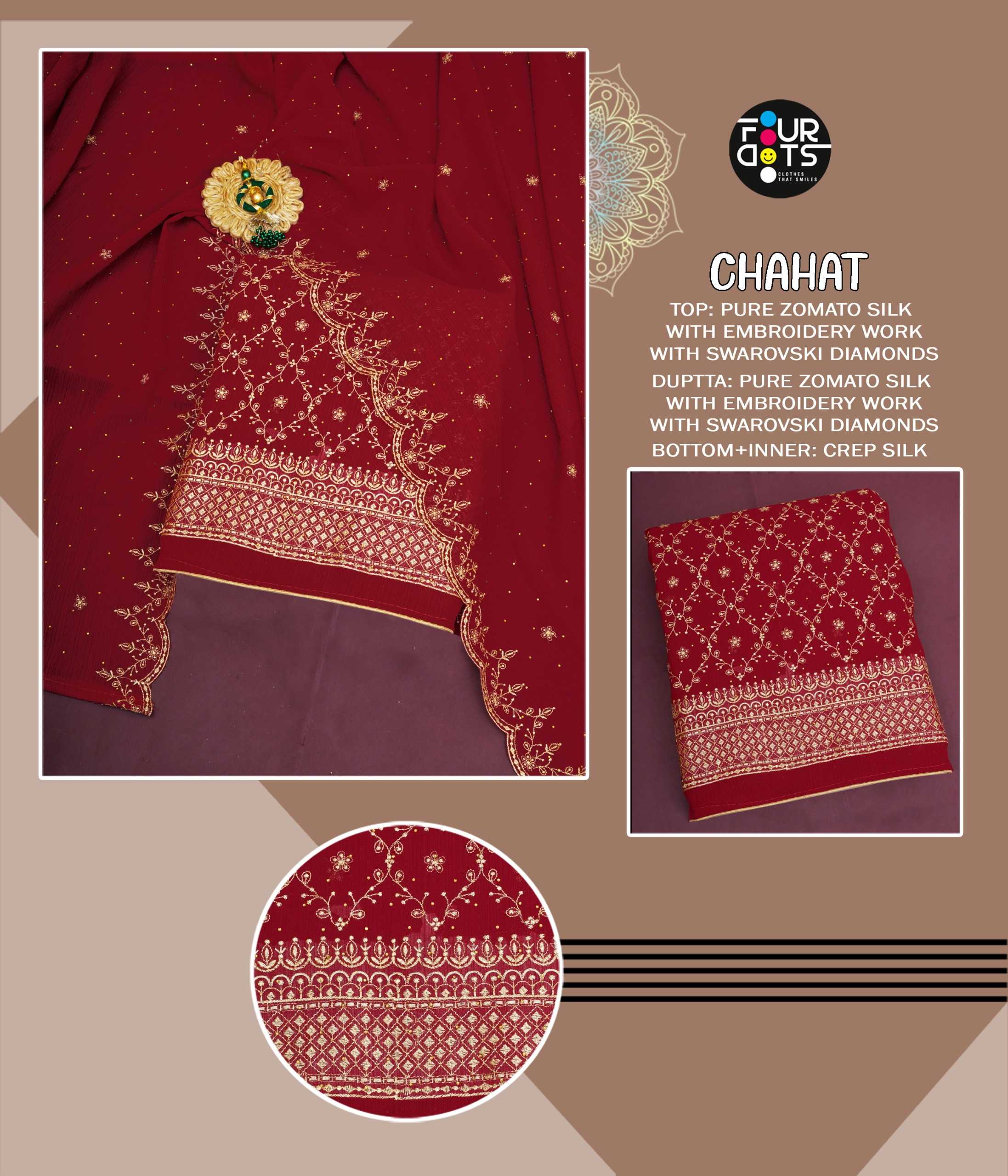 fourdots chahat repeat occasion wear beautiful dress material