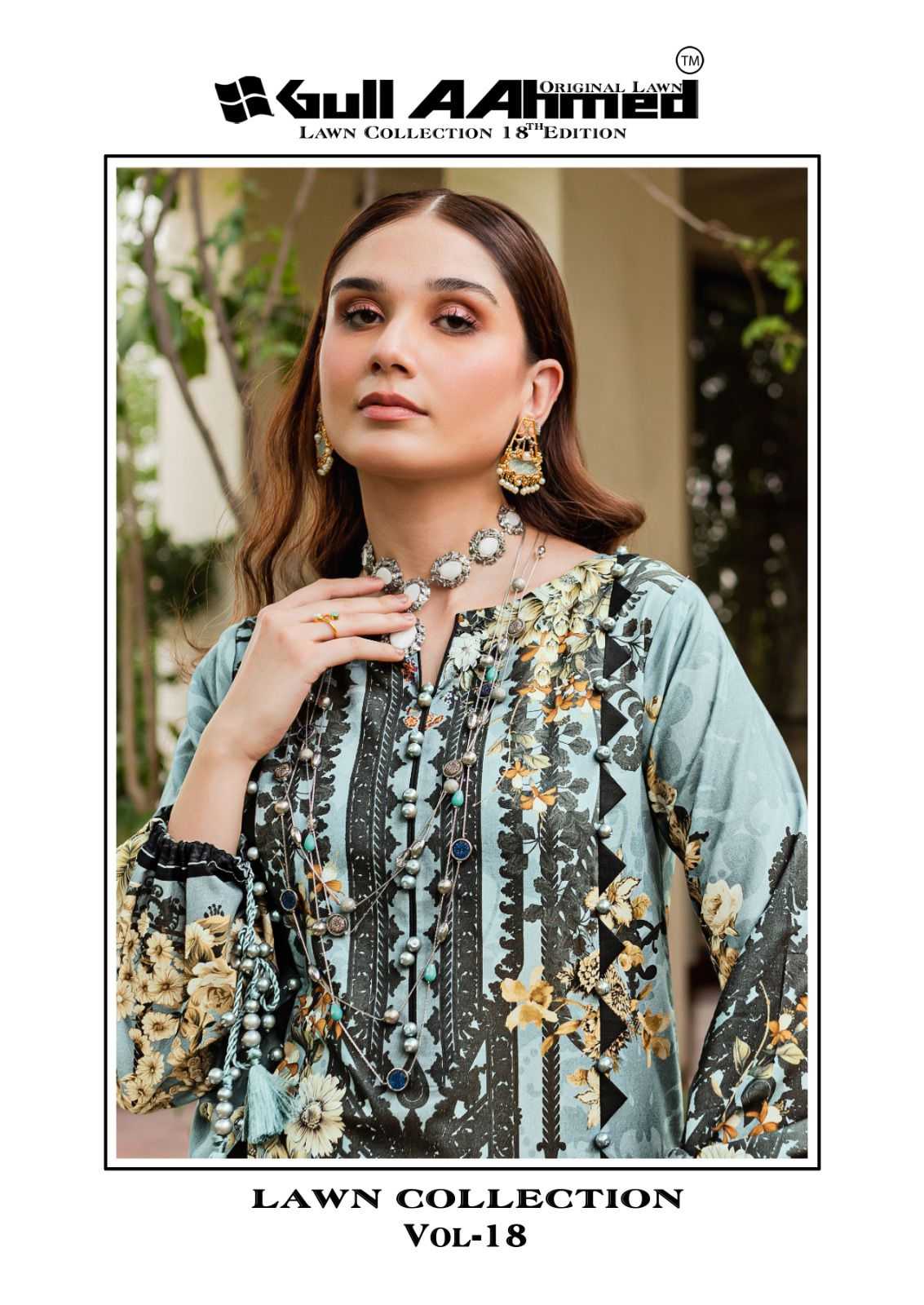 gul ahmed lawn collection vol 18 pakistani unstitch salwar kameez with mul dupatta