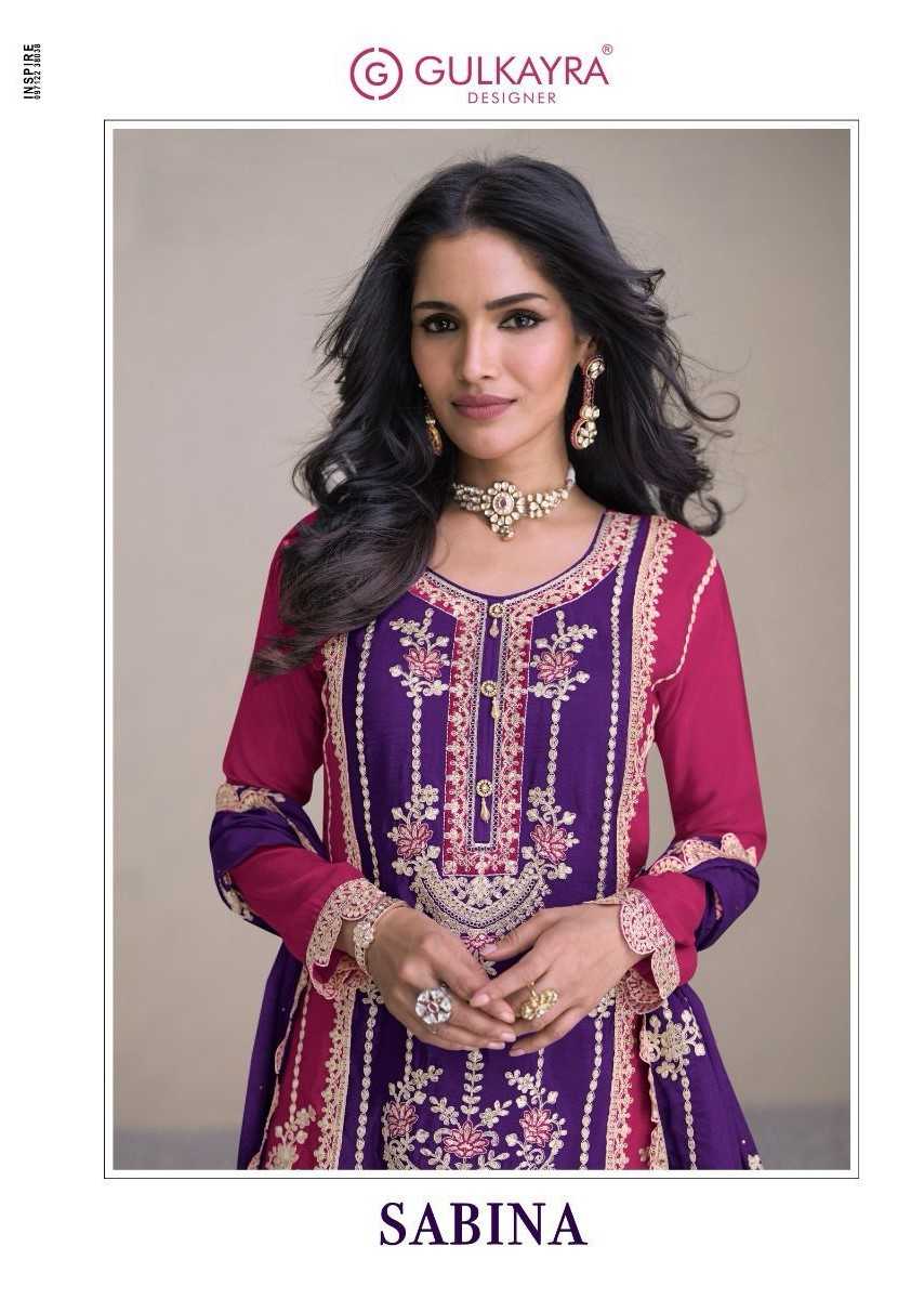 gulkayra sabina 7444 abc readymade designer plazzo style salwar kameez