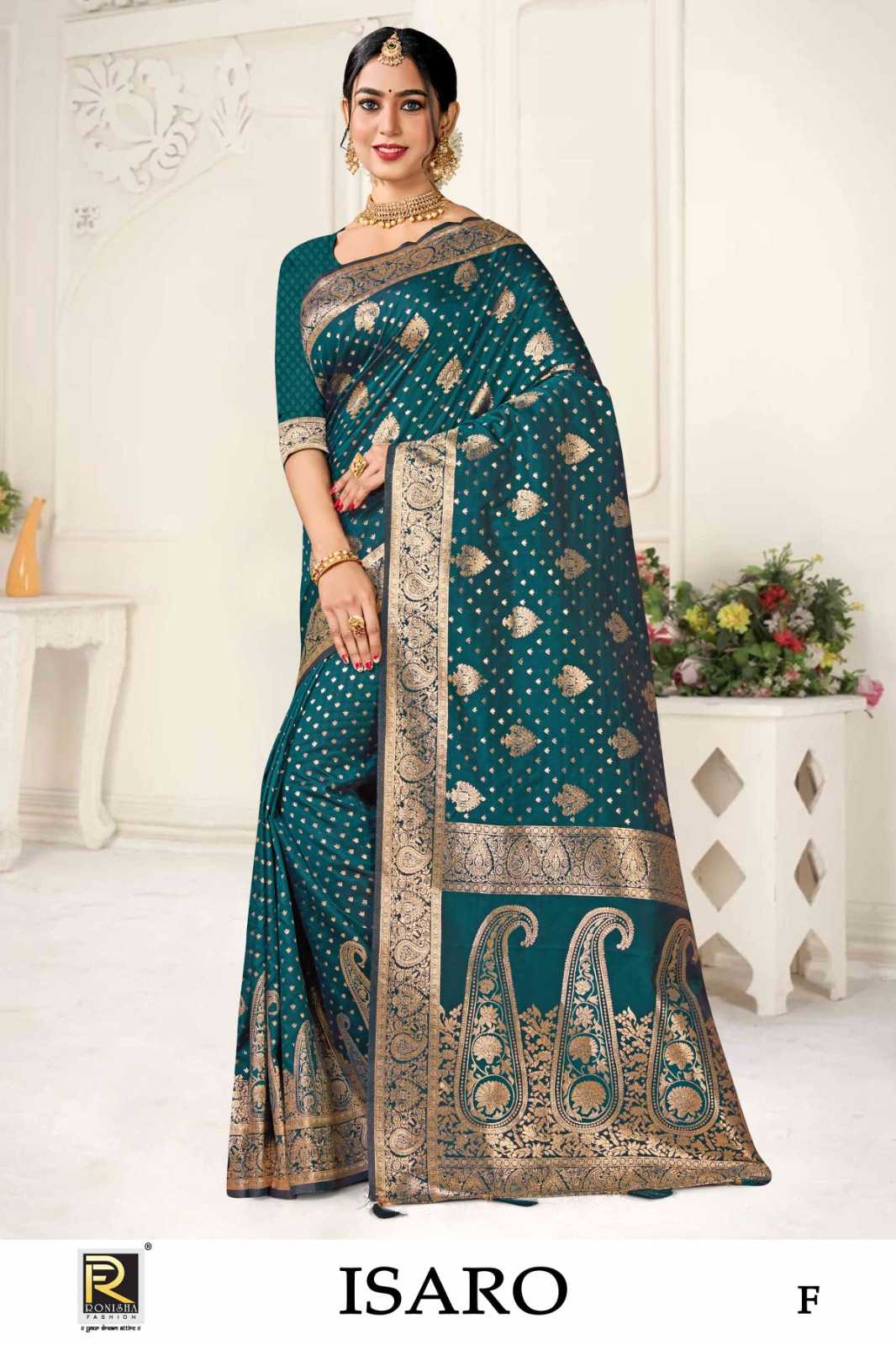 ISARO BY RANJNA SAREE BANARASI SILK PREMIUM FABRICS SUPER HIT COLLECTION SAREES