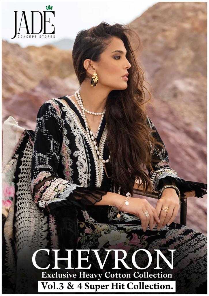 jade concept store chevron vol 3 & 4 super hit collection lawn cotton pakistani suits