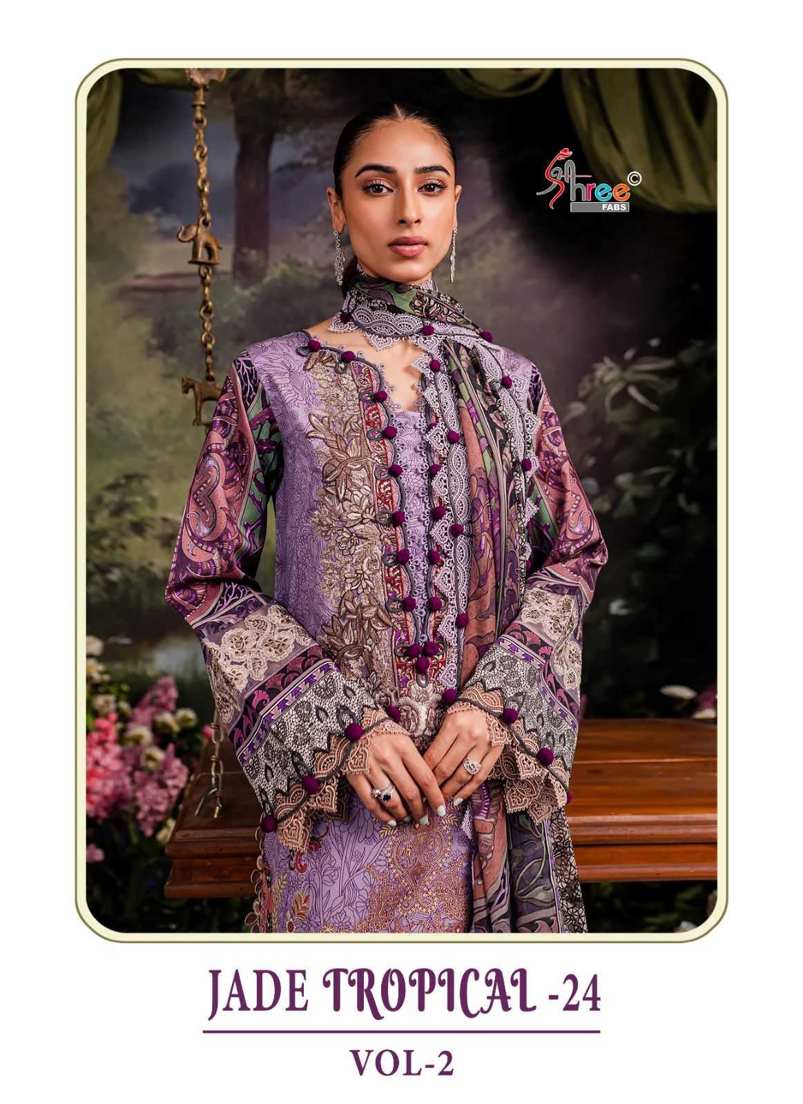 jade tropical 24 vol 2 by shree fab amazing pakistani suits supplier