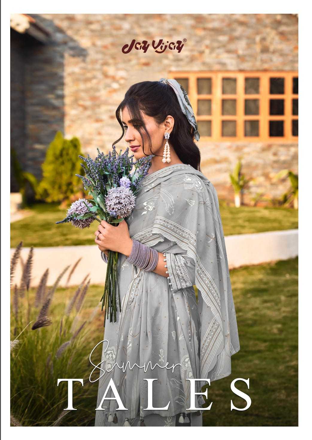 jayvijay summer tales beautiful cotton printed dress material 