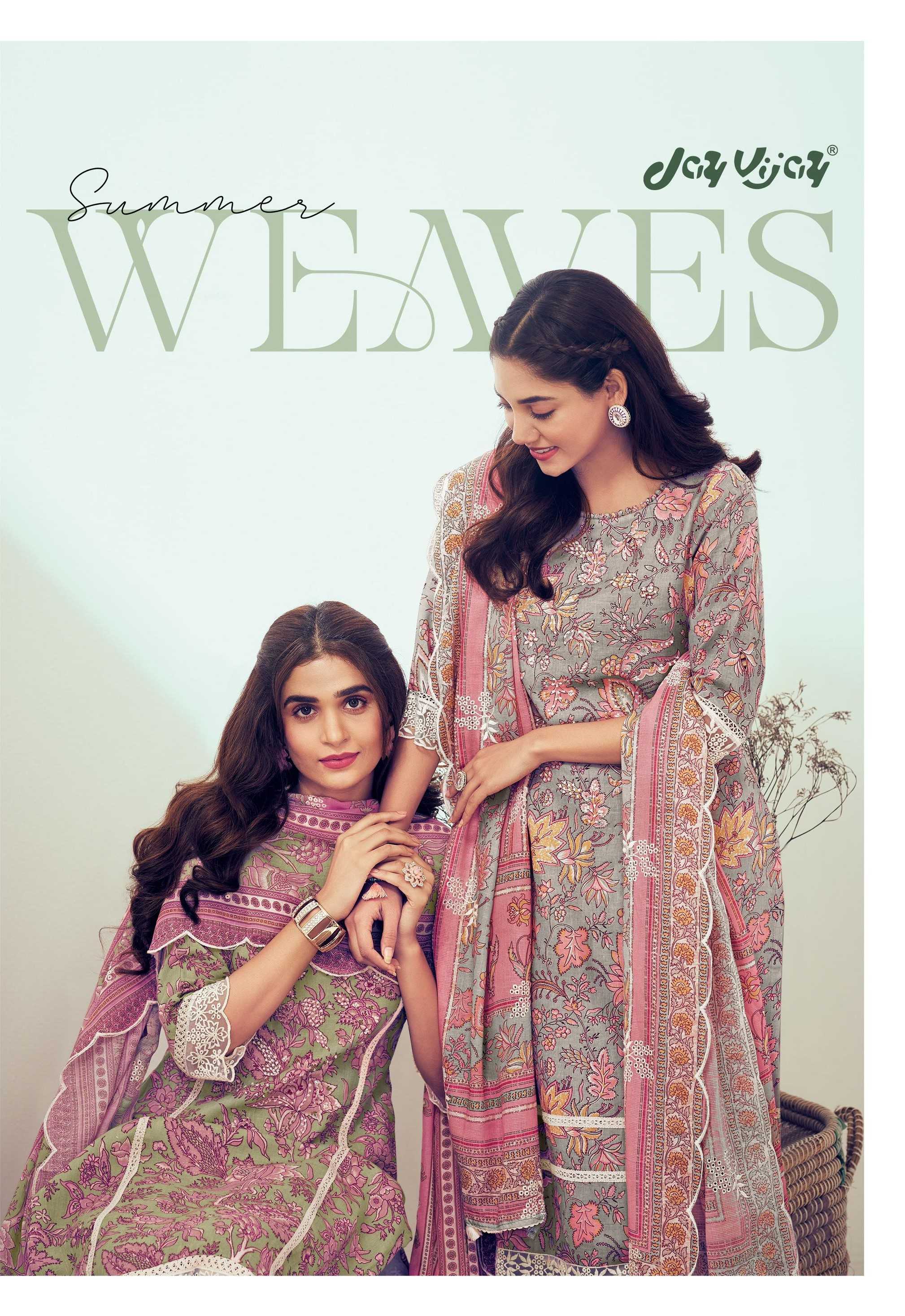 jayvijay weaves amazing design digital print with handwork unstitch suit