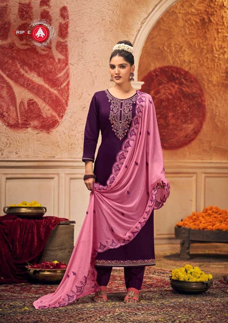 kalarang viana designer zarkan work unstitch suit