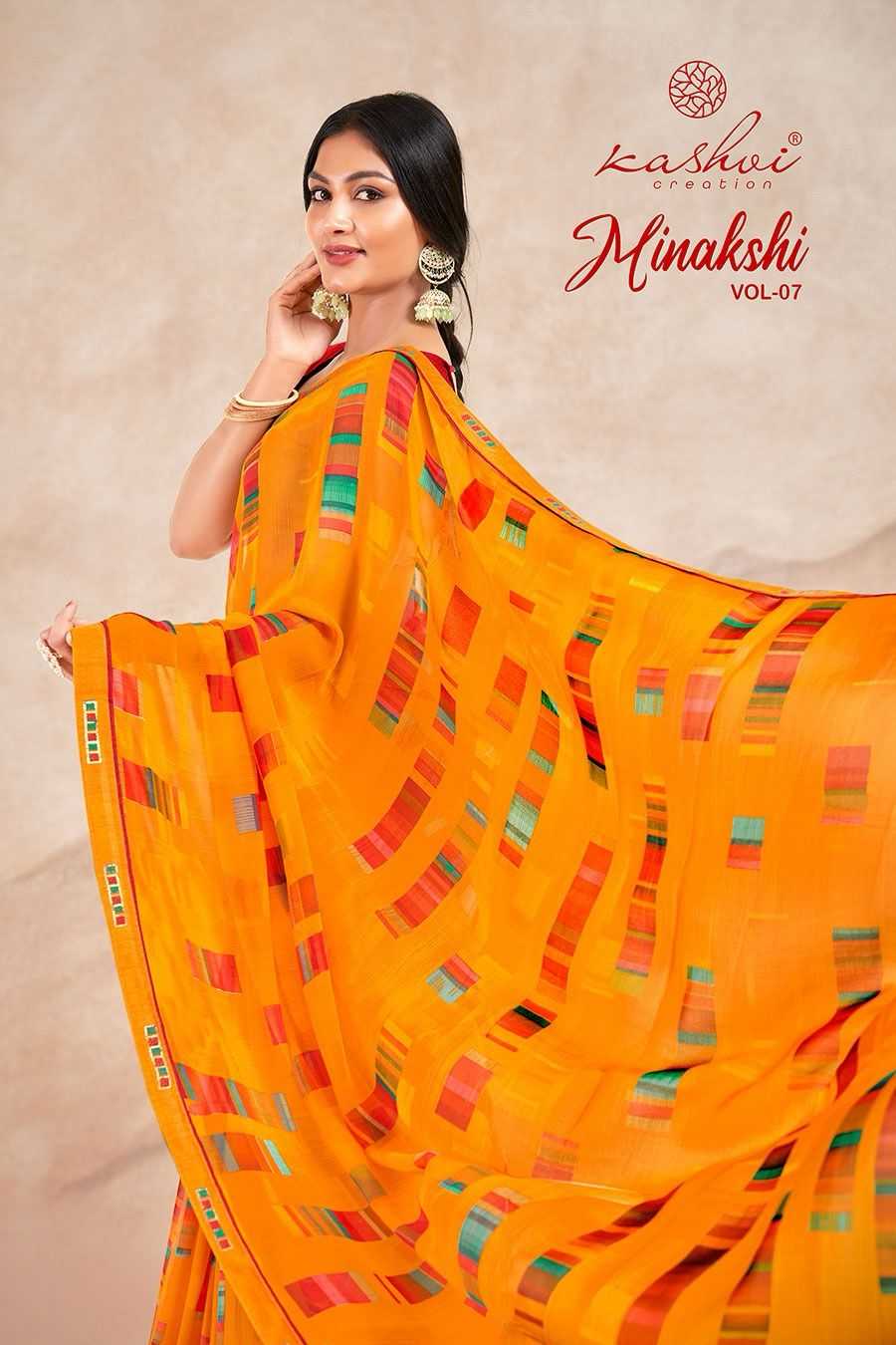kashvi creation minakshi vol 7 beautiful georgette comfy wear saress