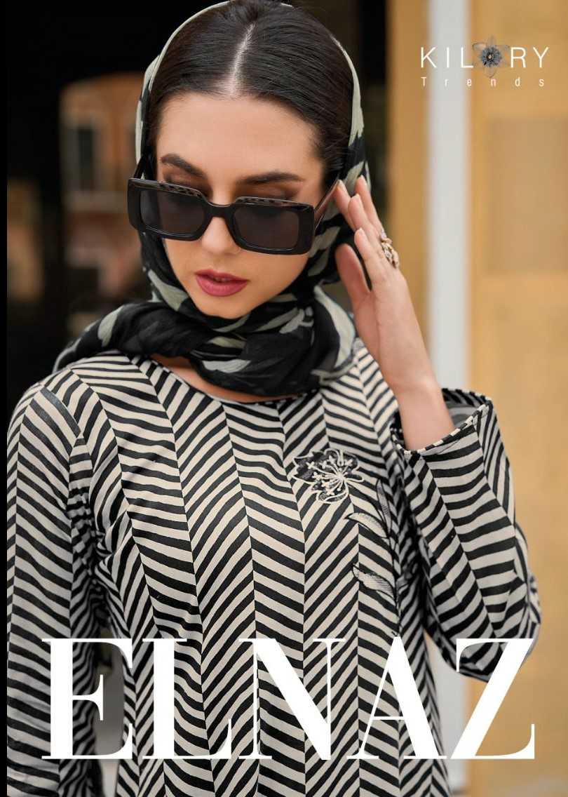 kilory trends elnaz jaam cotton with fancy work classy look dress material