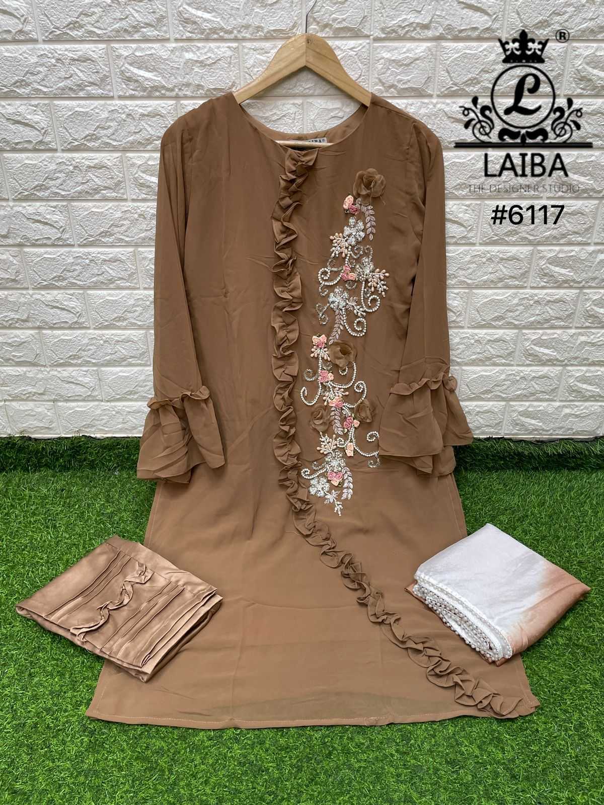 laiba designer 6117 readymade pakistani top botttom dupatta