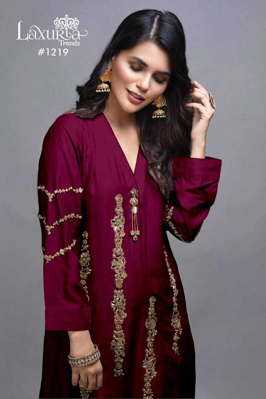 laxuria 1219 new color added readymade stylish kurti pant dupatta pakistani collection