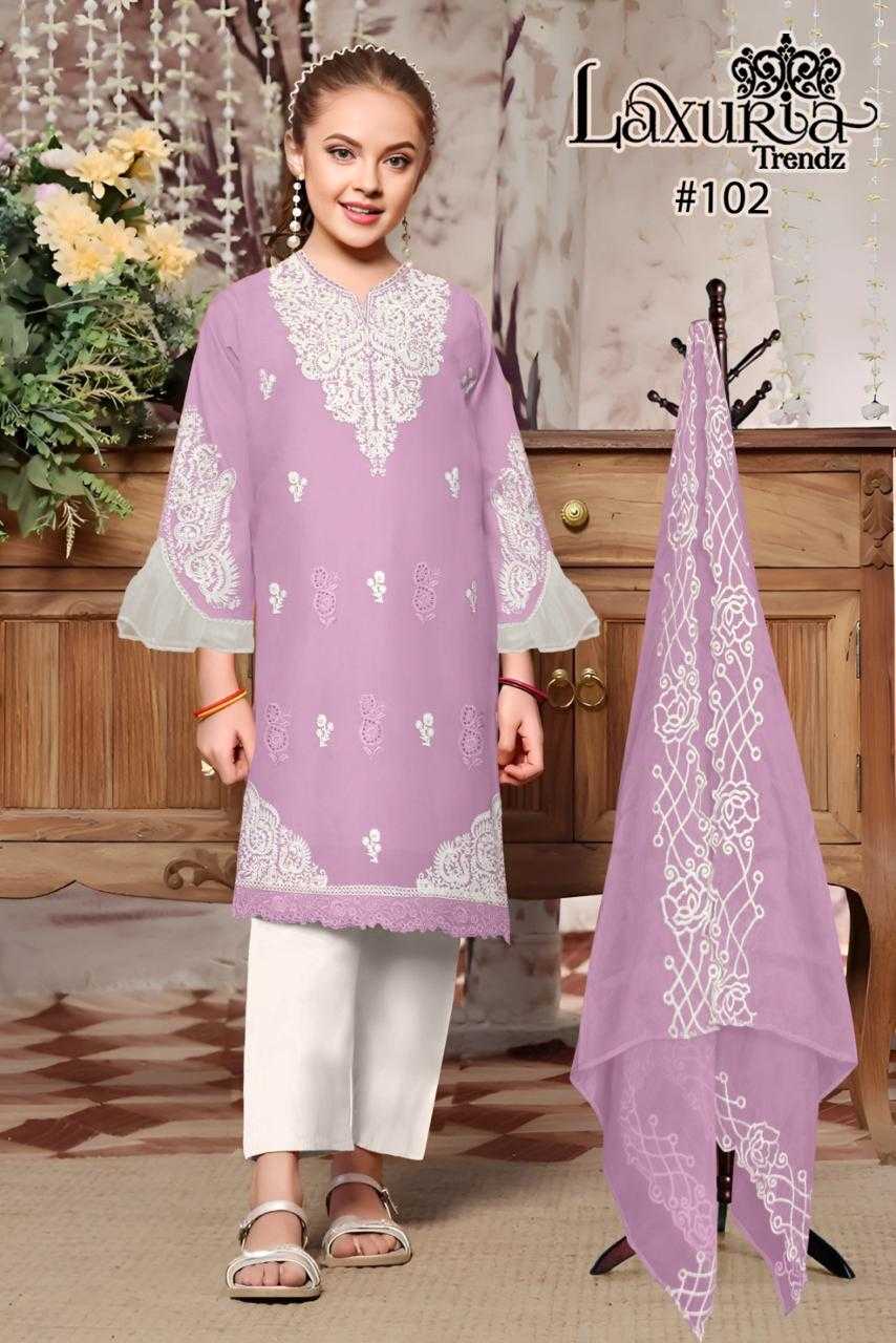 laxuria lt 102 fancy designer girls wear readymade pakistani 3pcs set