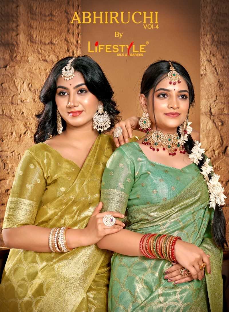 lifestyle abhiruchi vol 4 wedding wear sarees 